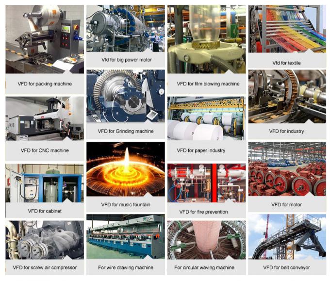 0-3000hz 3.7kw درایو فرکانس متغیر الکتریکی 5hp 380V Vfd موتور اینورتر 2